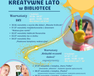 Zapraszamy na "Kreatywne lato w bibliotece"