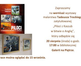 Wernisaż wystawy malarstwa Tadeusza Trockiego w Galerii na Piętrze