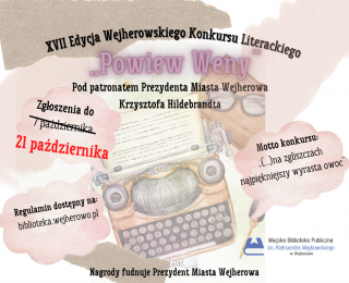 Zamiana terminu nadsyłania prac na "Powiew Weny"