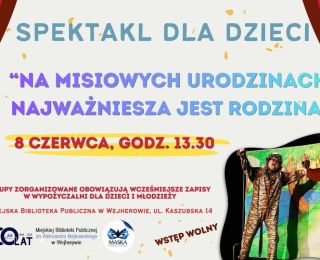 Spektakl dla dzieci "Na misiowych urodzinach najważniejsza jest rodzina"