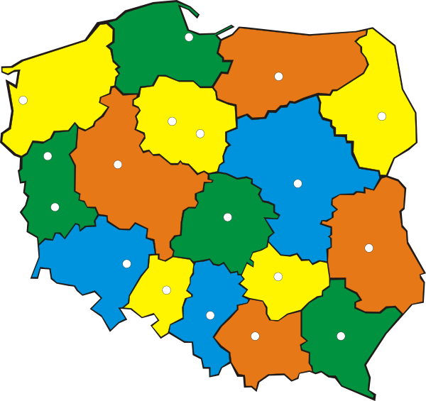 mapa Polski